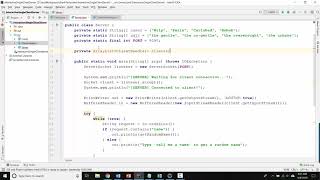 Java Socket Programming 4  Multiclient interactive sessions [upl. by Aldous]