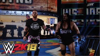 WWE 2K18  Rhyno amp Heath Slater vs The Usos Tag Team Championship  Backlash 2016 [upl. by Alex]