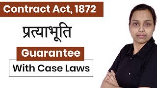 Guarantee in contract in hindi  section 126 to 147  with case laws [upl. by Cissie327]