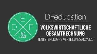 Volkswirtschaftliche Gesamtrechnung Entstehungs amp Verteilungsansatz  Aufgaben  DFeducation [upl. by Adnomar385]