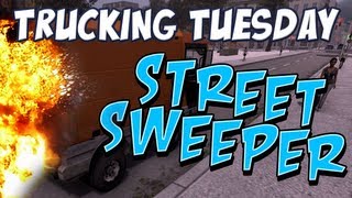 Trucking Tuesday  Street Sweeper Simulator Part 1 [upl. by Pacorro]