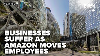 Seattle small businesses see dropoff in customers as Amazon reassigns hundreds of workers [upl. by Ainez15]