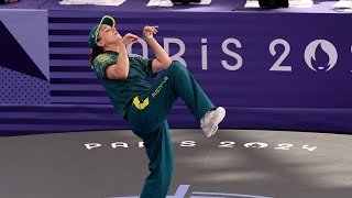 Australian Breakdancer Raygun Defends Controversial Olympic Routine Amid Online Backlash [upl. by Ahsinehs614]