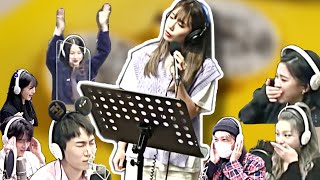 Idol reaction to Apink Eunji live singing twice gfriend victon eunkwang hweseung kai itzy [upl. by Hayyim420]