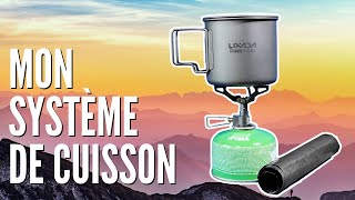 Mon système de cuisson en rando  Réchaud à gaz BRS3000t [upl. by Ettevram988]