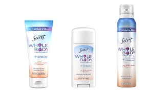 Secret Whole Body Deodorant [upl. by Venetis]