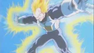 Vegeta Final Flash HD comparacion de doblaje English vs Latino [upl. by Yssim]