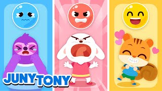 When Do You Feel Angry Sad and Happy 😡😢😄 Feelings and Emotions｜Kids Songs｜JunyTony [upl. by Trammel327]