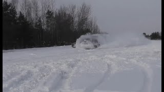 Subaru Forester accident rollover winter drift [upl. by Netsrijk48]