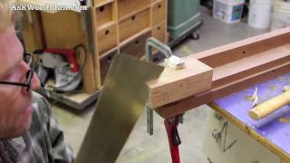 41 How To Cut A Tenon With Japanese Saws  Part 2 of 4 [upl. by Gilleod420]