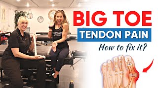 Why You Have Big Toe Tendon Pain and how to fix it EXPERT TIPS [upl. by Aleacin]