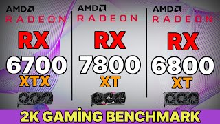 RX 7800 XT VS RX 6800 XT VS RX 6700 XT VS RX 7700 XT VS RX 6700 XT AMD RADEON 7800XT GAMİNG TEST 2K [upl. by Eimorej]