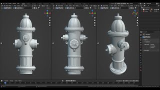 Create stunning game props with Blender HyDrants tutorial 1 [upl. by Weide674]