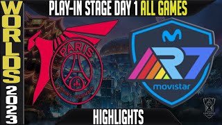 PSG vs R7 Highlights ALL GAMES  Worlds 2023 Play In Stage Day 1  PSG Talon vs R7 Movistar [upl. by Therese]