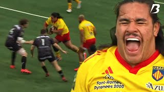 Posolo Tuilagis Performance against Oyonnax 2024 [upl. by Fotinas]