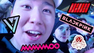 MY FIRST KPOP CONCERT BLACKPINK iKON SEVENTEEN RED VELVET WANNA ONE MAMAMOO and more [upl. by Ynaffik]