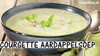 COURGETTE AARDAPPELSOEP RECEPT DELICIOUS VEGAN HEALTHY [upl. by Hsihsa]