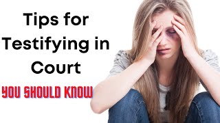 Tips When Domestic Violence Victims Testify in Court  Lawyer Explain [upl. by Angelika608]