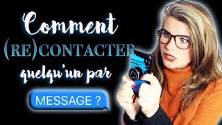 Comment recontacter quelquun par message [upl. by Notyard]