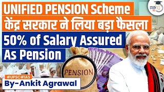 What is Unified Pension Scheme UPS How is it different from NPS  Economy [upl. by Syramad]