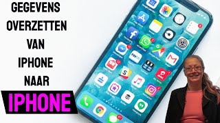 iPhone Hulp Gegevens overzetten iPhone naar iPhone [upl. by Adnalue]