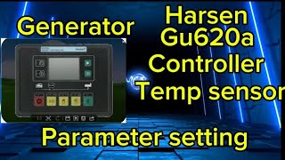 harsen generator controller gu620a temperature sensor settings [upl. by Engedi]