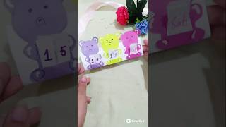 Diy cute calendar 🗓💜table calendarpaper calendarcalendar for table decorshortsdiytrending [upl. by Llesram10]