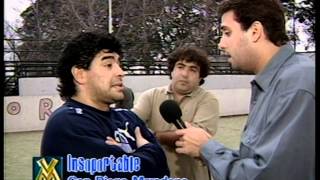 ¡Tremendo recuerdo El Insoportable con Diego Maradona  Videomatch 98 [upl. by Ahtilat]