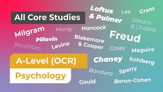 OCR ALevel Psychology H567  All Core Studies [upl. by Fesoj935]