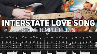 Stone Temple Pilots  Interstate Love Song Guitar lesson with TAB [upl. by Horgan]