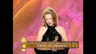 Faye Dunaway Wins Best Support Actress TV Series  Golden Globes 1999 [upl. by Arjun677]