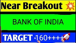 BANK OF INDIA SHARE LATEST NEWS TODAYBANK OF INDIA SHARE TARGETBANK OF INDIA SHARE ANALYSIS [upl. by Emixam784]