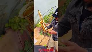 Yamaha alto saxophone with full accessories and great tonality duet bass [upl. by Tuinenga]