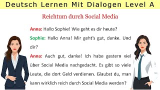 dialogue 15  Gespräch über Reichtum durch soziale Medien [upl. by Attegroeg]