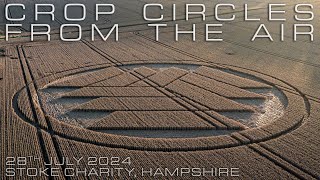 Crop Circle  Stoke Charity Hampshire UK  28 July 2024  Crop Circles From The Air [upl. by Eihtur689]