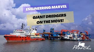 Epic Marine Operation Loading the Worlds Largest Cutter Suction Dredgers onto Blue Marlin [upl. by Nevets729]