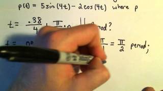 Solving Word Problems Involving Trigonometric Equations Example 1 [upl. by Inalel]