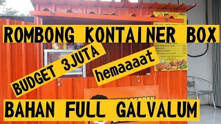 MEMBUAT ROMBONG KONTAINER BOX DARI GALVALUM DENGAN MINIM BUDGET [upl. by June]