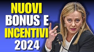 SCOPRI I NUOVI BONUS DEL 2024 COSA ASPETTARTI QUESTANNO [upl. by Ramak482]