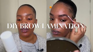 DIY Brow Lamination  at Home [upl. by Odnarb814]