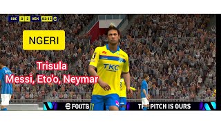 KEMBALINYA TRISULA MAUT MESSI ETOO NEYMAR [upl. by Nirrac772]