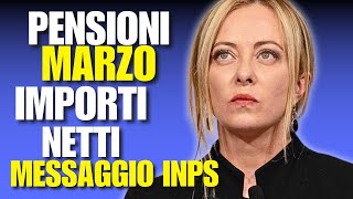 PENSIONI MARZO 2024 MESSAGGIO INPS AUMENTI ESATTI [upl. by Smart]