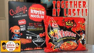 HOTTEST RAMEN EVER CULLEYS WORLDS HOTTEST RAMEN  2x SPICY SAMYANG NUCLEAR FIRE NOODLES [upl. by Ima]