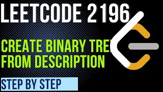 Create Binary Tree from Descriptions  Leetcode 2196  Java [upl. by Kyd]