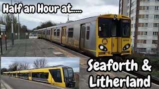 Half an Hour at 460  Seaforth and Litherland Railway Station 040424  Merseyrail Class 507 777 [upl. by Orvan958]