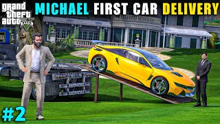 MICHAEL GOT FIRST JOB IN LOS SANTOS DELIVERY FIRST CAR  GTA V GAMEPLAY 2  GTA 5 [upl. by Nois186]