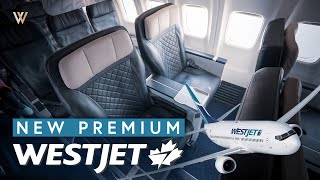 WestJet 737800 New Premium Class  Toronto to Vancouver [upl. by Asilef]