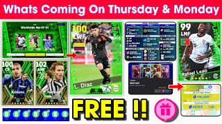 What Is Coming On Thursday amp Next Monday In eFootball 2024 Mobile  Upcoming Potw amp Free Coins 🤩🔔 [upl. by Krute]