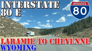 I80 East  Laramie to Cheyenne  Wyoming  4K Highway Drive [upl. by Elleiand]