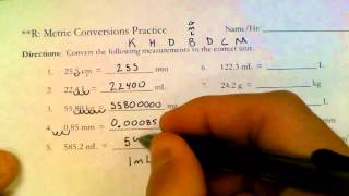 Metric Conversions Practice Answer Key [upl. by Ladonna816]